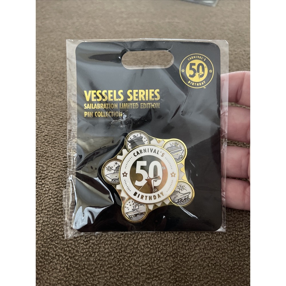 New Carnival Cruise Lines 50th Birthday Vessel Series Spinning Pin